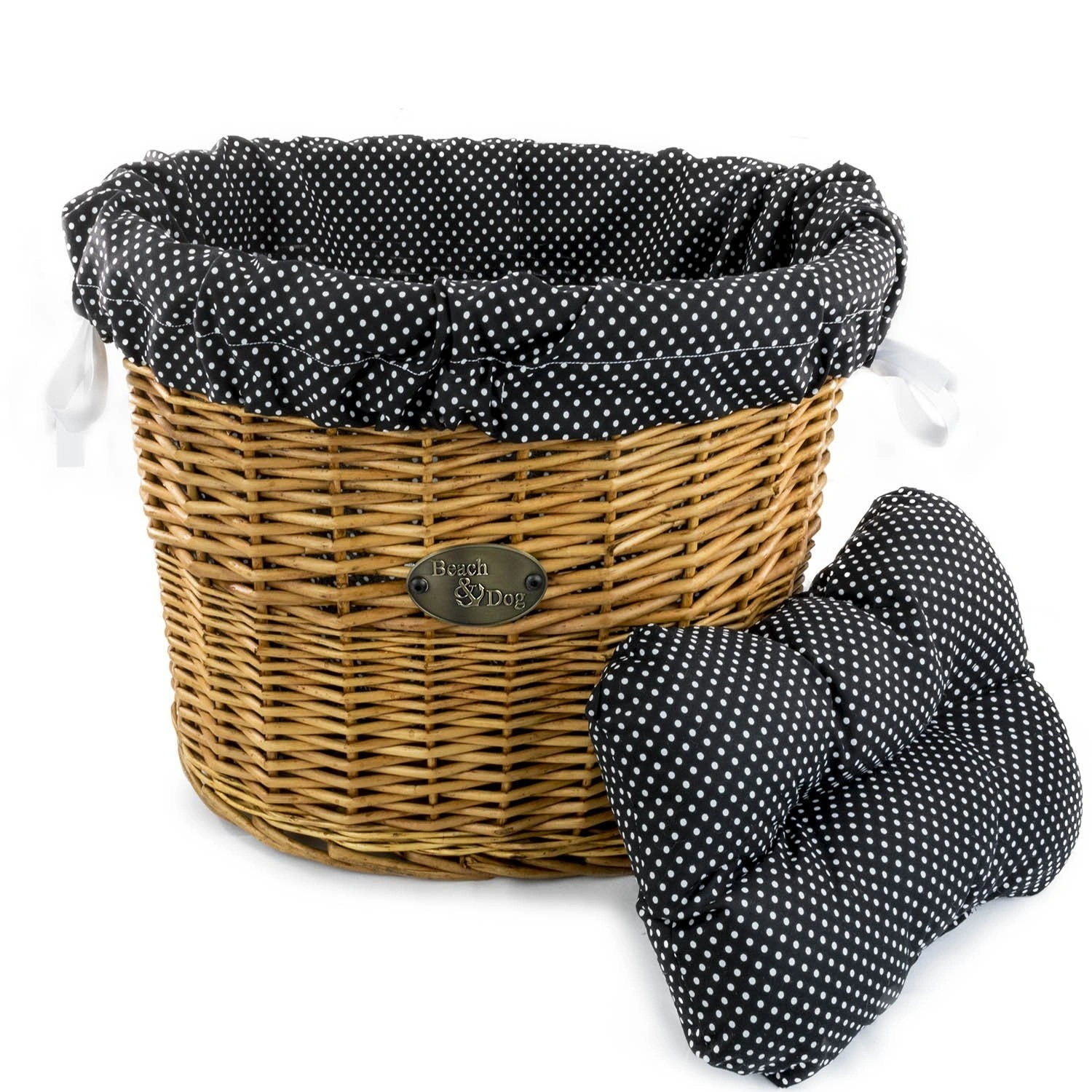 Črna pikčasta košarica: Eleganca se sreča s praktičnostjo, za čudovito shranjevanje!